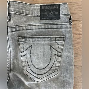 Charcoal Gray True Religion jeans